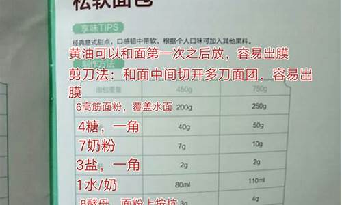 东菱面包机食谱26种_东菱面包机食谱26